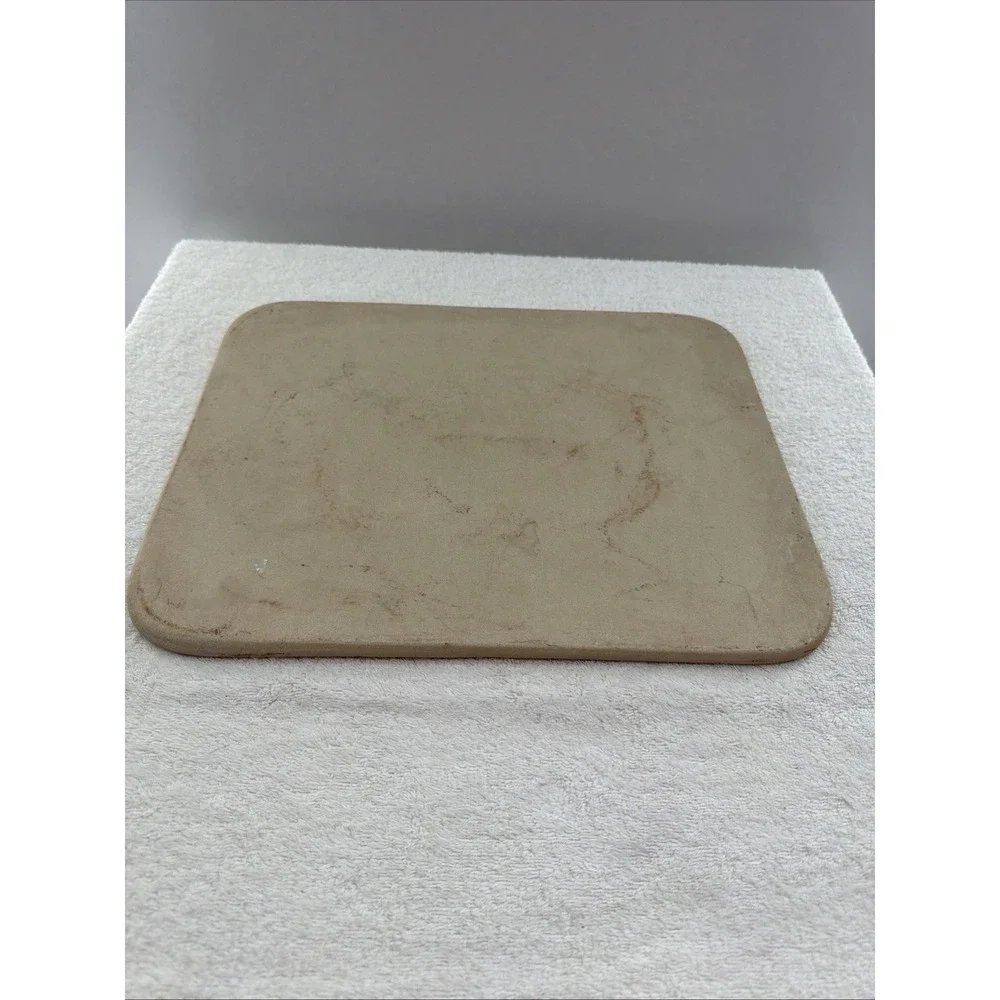 Pampered Chef Stoneware Cookie Sheet Baking Pizza Stone Pan Rectangle 15